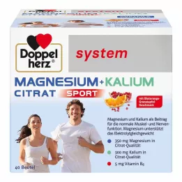 DOPPELHERZ Granulés du système Magnésium+Citrate de Potassium, 40 pcs