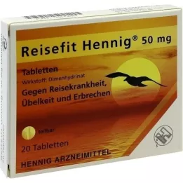 REISEFIT Hennig 50 mg comprimés, 20 pc