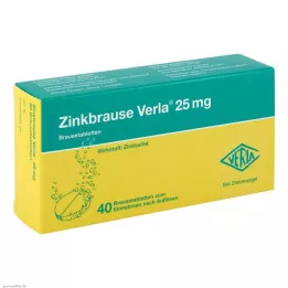 ZINKBRAUSE Comprimés effervescents Verla 25 mg, 40 pcs