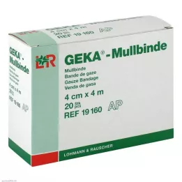 MULLBINDEN GEKA 4 cm x 4 m, 20 pièces