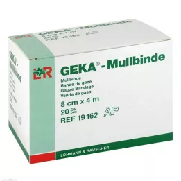 MULLBINDEN GEKA 8 cm x 4 m, 20 pièces