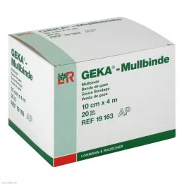 MULLBINDEN GEKA 10 cm x 4 m, 20 pièces