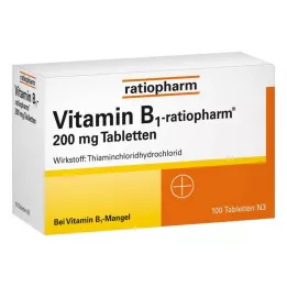 VITAMIN B1-RATIOPHARM Comprimés de 200 mg, 100 pièces