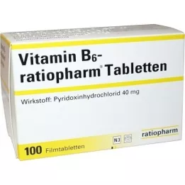 VITAMIN B6-RATIOPHARM 40 mg de comprimés de films, 100 pc