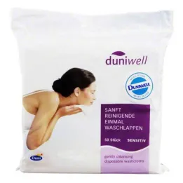 Débarbouillettes jetables Duniwell, 50 pièces