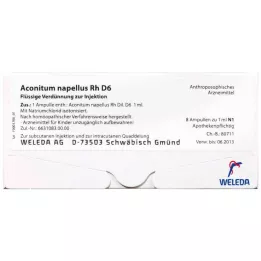 ACONITUM NAPELLUS RH D 20 ampoules, 8x1 ml