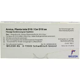 ARNICA PLANTA TOTA D 10 / COR D 10 AA AMPOULES, 8X1 ML