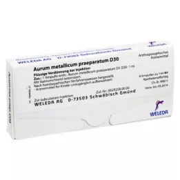 AURUM METALLICUM PRAEPARATUM D 30 ampoules, 8 pièces