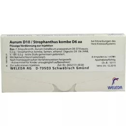 AURUM d 10 / strophanthus kombe d 6 aa ampoules, 8x1 ml
