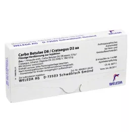 CARBO BETULAE d 8 / crataegus d 2 aa ampoules, 8x1 ml