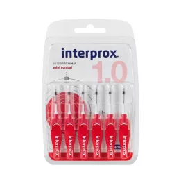 INTERPROX Miniconical Interdentalb.Bliss. rouge, 6 pcs