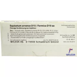 EQUISETUM ARVENSE Ampoules aa D 15/Formica D 10, 8X1 ml