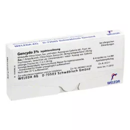 GENCYDO Solution injectable à 3 %, 8 pièces