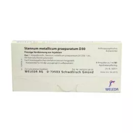 STANNUM METALLICUM praeparatum D 30 ampoules, 8X1 ml