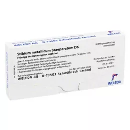 STIBIUM METALLICUM PRAEPARATUM D 6 ampoules, 8x1 ml