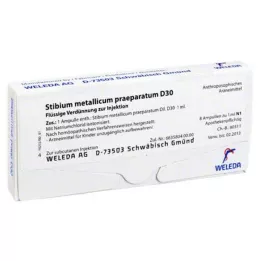STIBIUM METALLICUM PRAEPARATUM D 30 ampoules, 8X1 ml