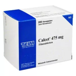 CALCET Comprimés pelliculés à 475 mg, 200 pcs