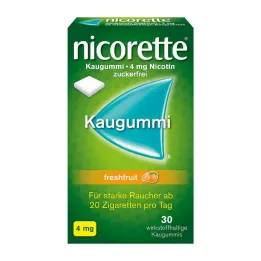 NICORETTE Chewing-gum aux fruits frais 4 mg, 30 pièces