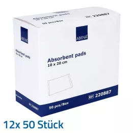SAUGKOMPRESSEN non stérile 10x20 cm 400 g/m, 12X50 pc