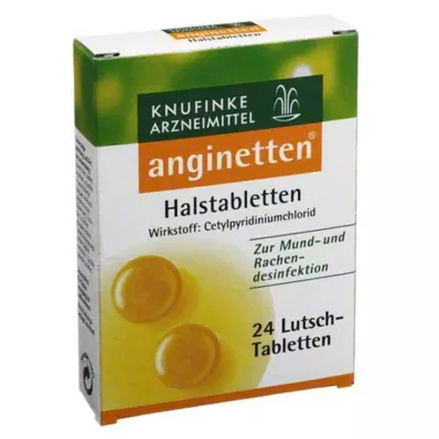 ANGINETTEN Pastilles pour la gorge, 24 pcs