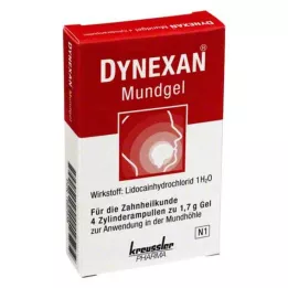 DYNEXAN Ampoules cylindriques de gel buccal, 4X1,7 g