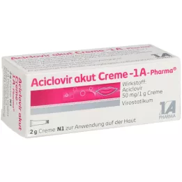 ACICLOVIR Creme-1a aiguë pharmaceutique, 2 g