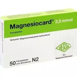 MAGNESIOCARD 2,5 mmol comprimés de film, 50 pc