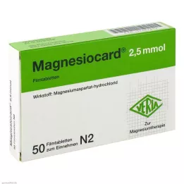 MAGNESIOCARD Comprimés pelliculés de 2,5 mmol, 50 pcs