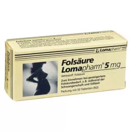 FOLSÄURE LOMAPHARM Comprimés de 5 mg, 50 pièces