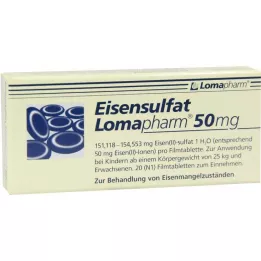 EISENSULFAT Lomapharm 50 mg de comprimés de films, 20 pc