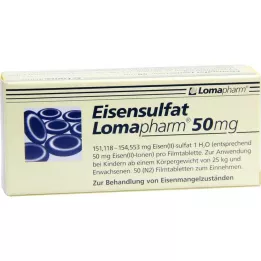 EISENSULFAT Comprimés pelliculés Lomapharm 50 mg, 50 pcs
