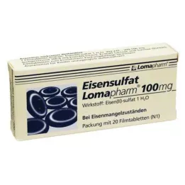EISENSULFAT Comprimés pelliculés Lomapharm 100 mg, 20 unités