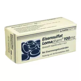 EISENSULFAT Comprimés pelliculés Lomapharm 100 mg, 50 pcs