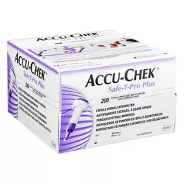 ACCU-CHEK Lancettes Safe T Pro Plus, 200 pièces