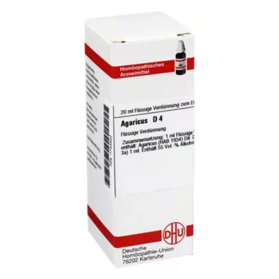 AGARICUS Dilution D4, 20 ml