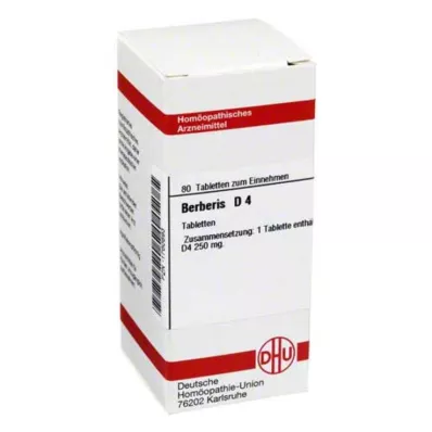 BERBERIS D 4 comprimés, 80 pcs BERBERIS D 4 comprimés, 80 pcs
