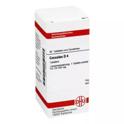 COCCULUS D 4 comprimés, 80 pcs