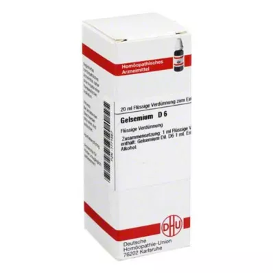 GELSEMIUM Dilution D 6, 20 ml GELSEMIUM Dilution D 6, 20 ml