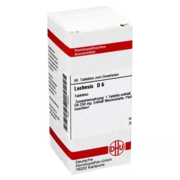 LACHESIS D 6 comprimés, 80 pcs