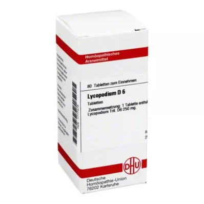 LYCOPODIUM D 6 comprimés, 80 pcs LYCOPODIUM D 6 comprimés, 80 pcs