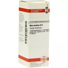 NUX VOMICA D 6 Dilution, 20 ml