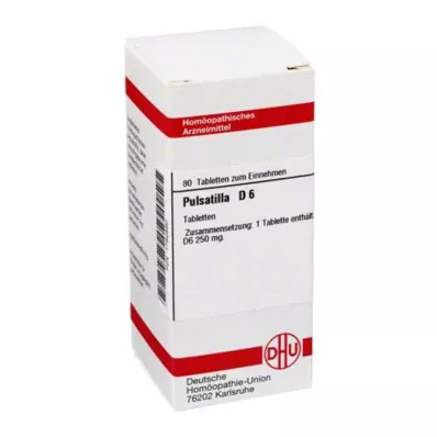 PULSATILLA D 6 comprimés, 80 pcs