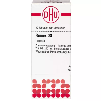RUMEX Comprimés de D 3, 80 pièces