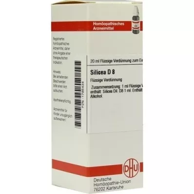 SILICEA Dilution D 8, 20 ml SILICEA Dilution D 8, 20 ml