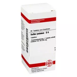 SULFUR JODATUM D 6 comprimés, 80 pcs