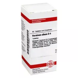 VERATRUM ALBUM D 4 comprimés, 80 pcs