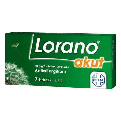 LORANO comprimés aigus, 7 pcs LORANO comprimés aigus, 7 pcs