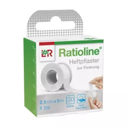 RATIOLINE Pansement adhésif aigu 2,5 cm x 5 m, 1 pièce