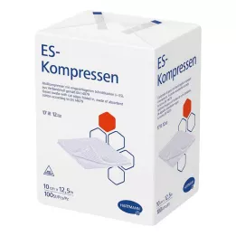 ES-KOMPRESSEN Unsteril 10x12,5 cm 12 fois, 100 pc