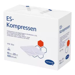 ES-KOMPRESSEN Unsteril 10x20 cm 12 fois, 100 pc